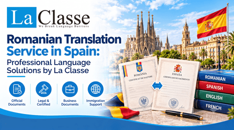 Romanian Translation Service in Spain: Professional Language Solutions by La Classe Translation