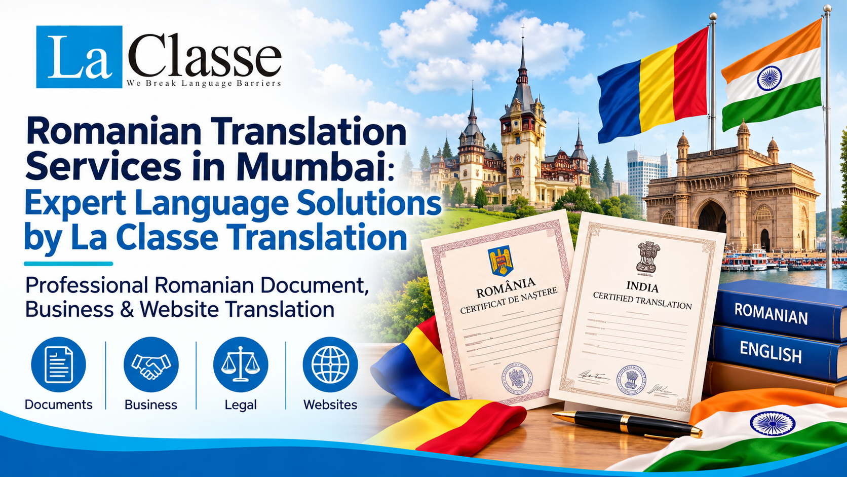 Romanian Translation Services in Mumbai: Expert Language Solutions by La Classe Translation