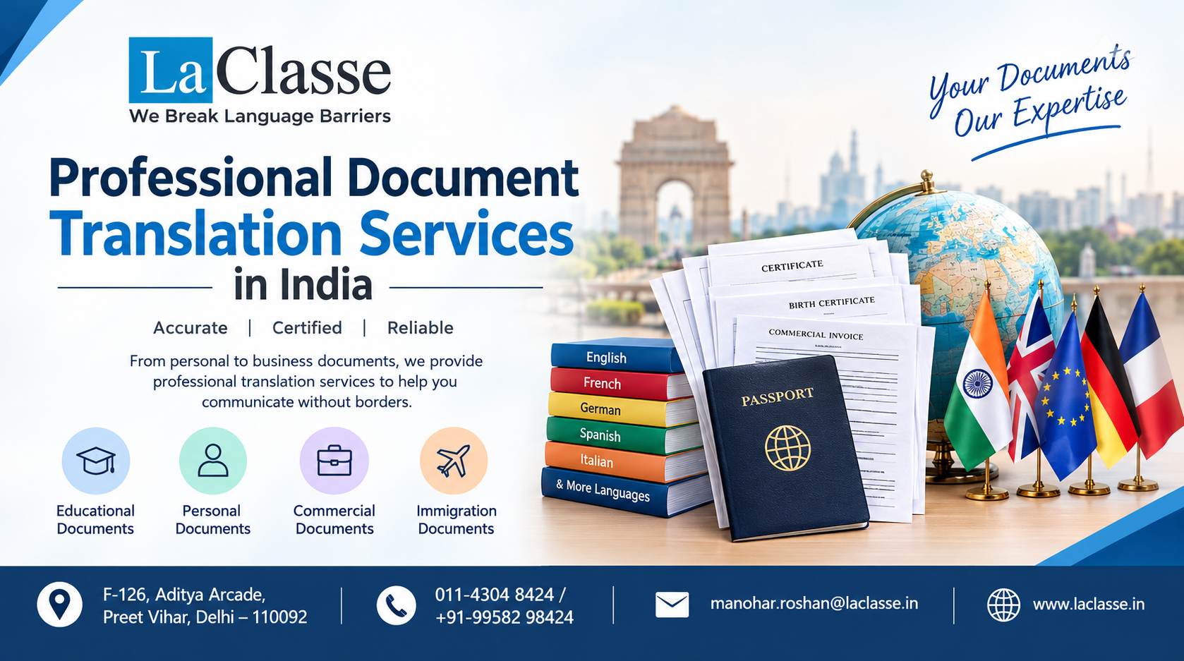 Professional Document Translation Services in India