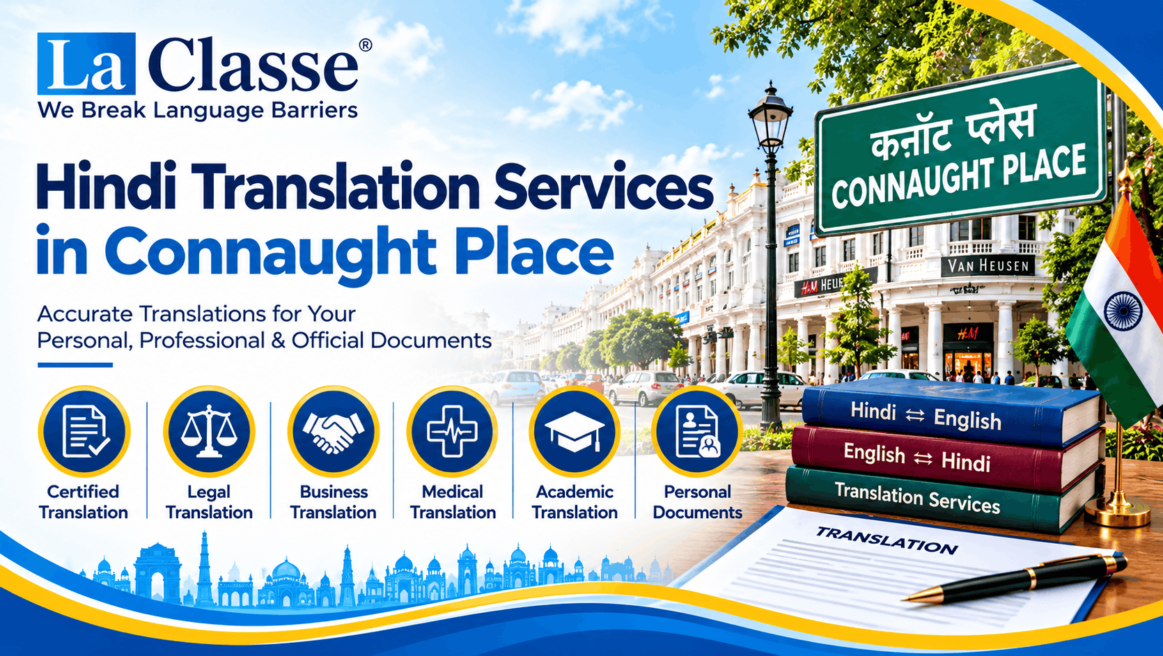 Best Hindi Translation Services in Connaught Place, New Delhi