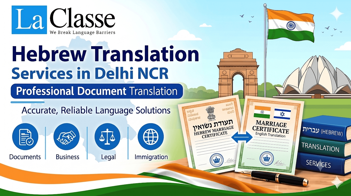 Expert Hebrew Translation Services in Delhi, NCR