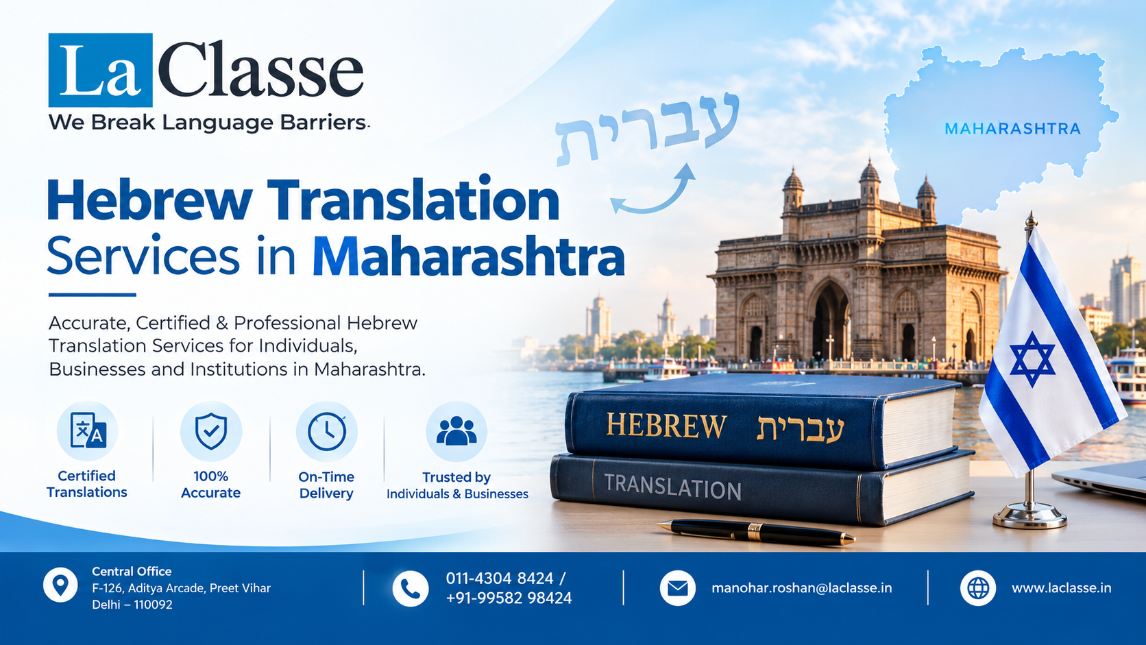 Hebrew Translation Services in Maharashtra
