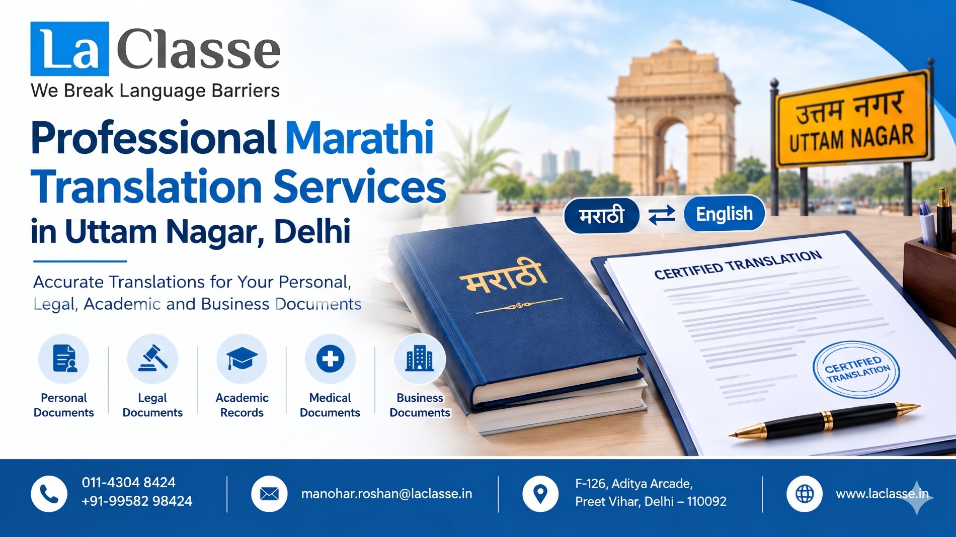 Professional Marathi Translation Services in Uttam Nagar, Delhi