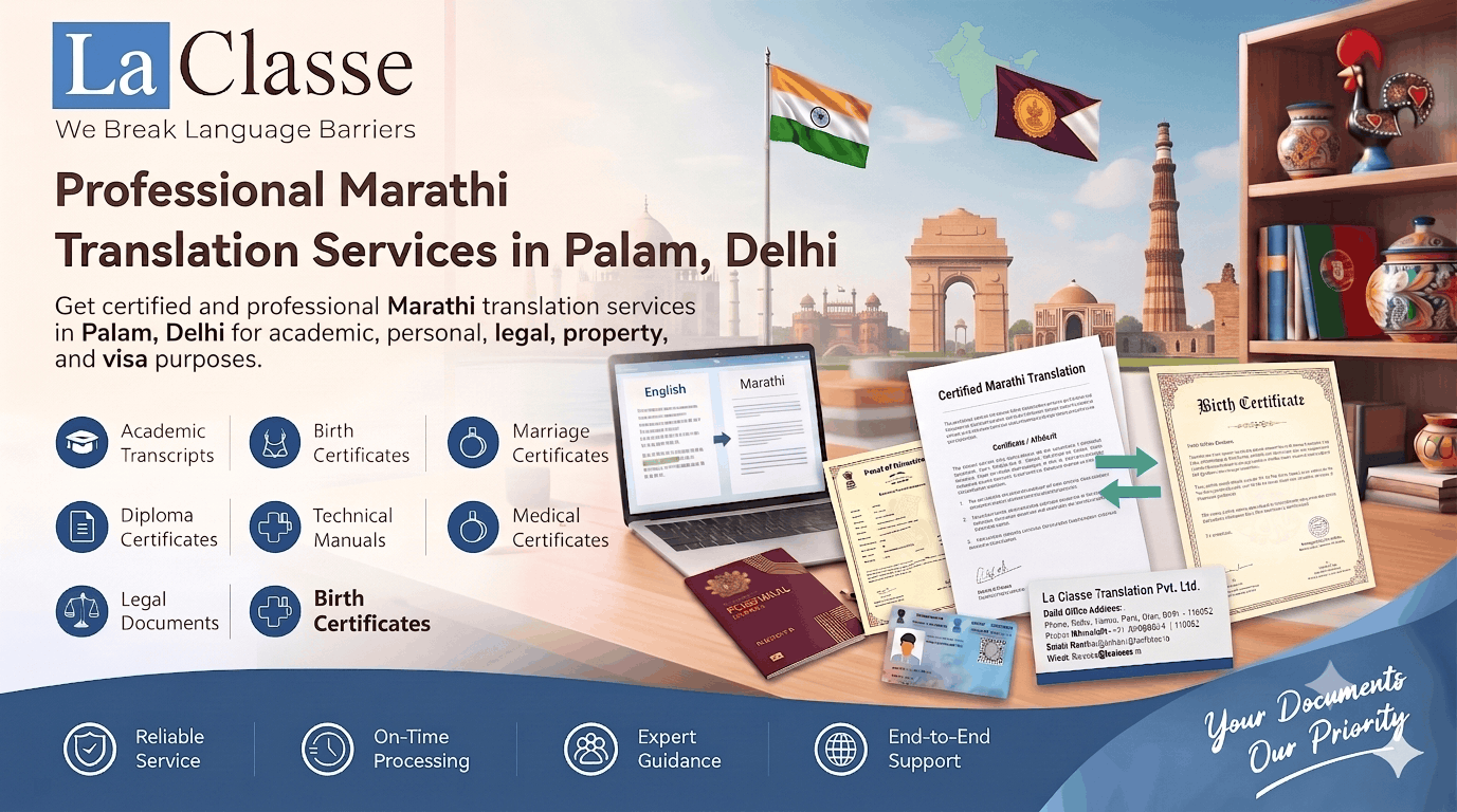 Professional Marathi Translation Services in Palam, Delhi