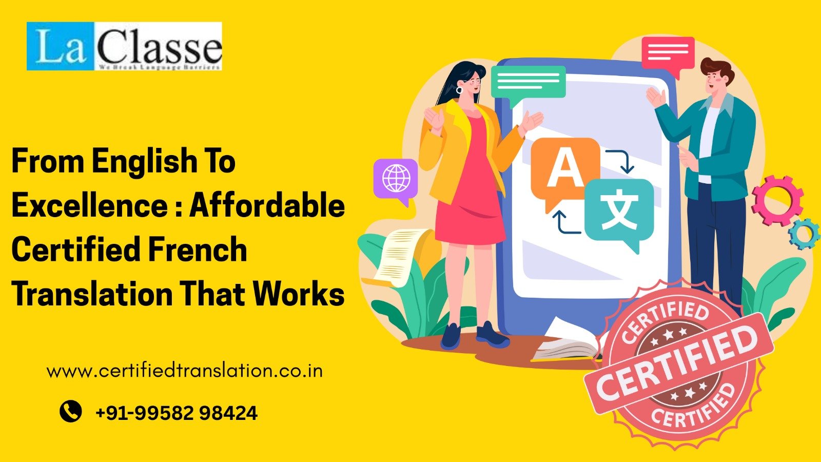 AFFORDABLE CERTIFIED FRENCH TRANSLATION